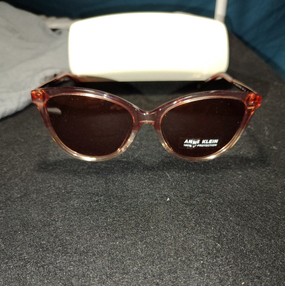 Anne Klein Sunglasses with Burgundy Frame